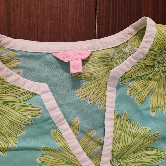 Lilly PULITZER SZ LARGE AMELIA ISLAND SWIM COVER-UP - Picture 5 of 7